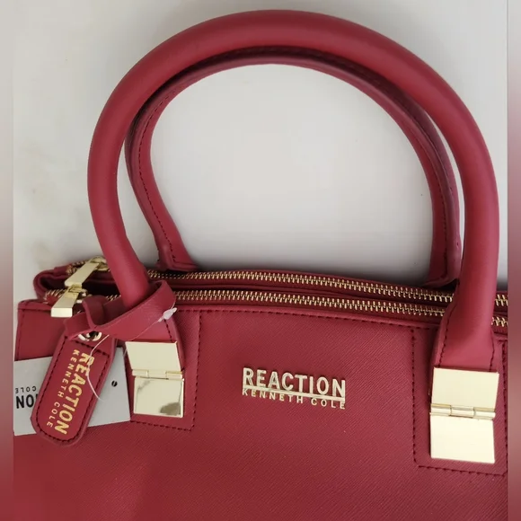Reaction Kenneth Cole Bold Red Satchel - Picture 6 of 10